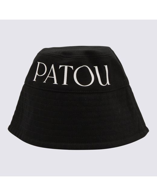 Patou Black And Cotton Bucket Hat