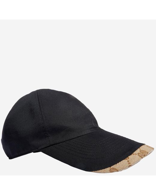 Gucci Black Baseball Cap Cotton-Blend Hat for men