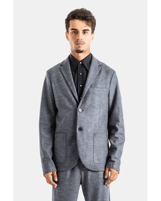 Harris Wharf London Gray 2B Blazer Jacket for men