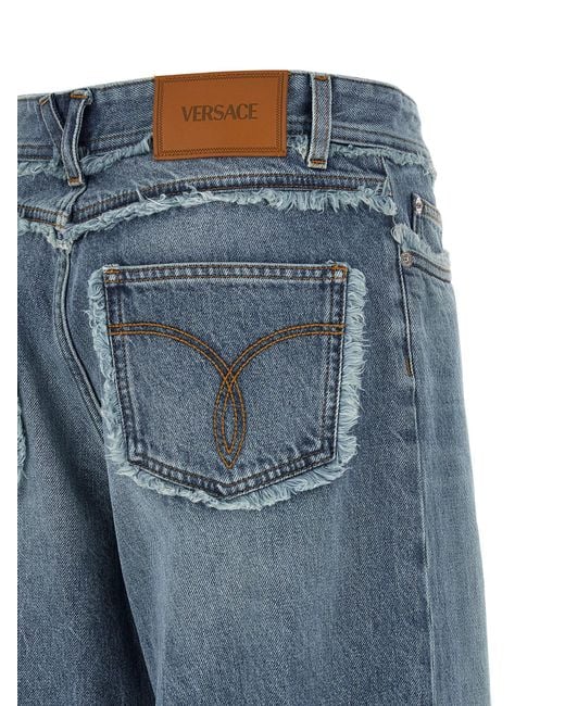 Versace Blue Boyfriend Jeans