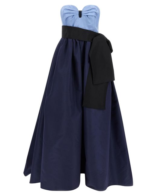 Carolina Herrera Blue 'Sweetheart' Dress