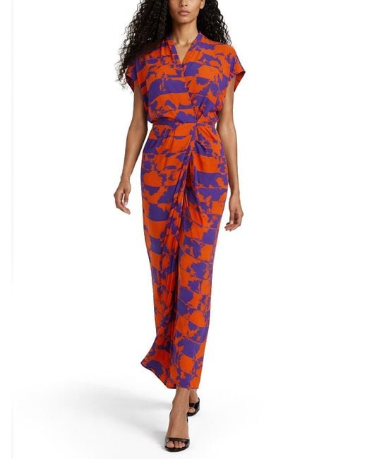 Dries Van Noten Red Dress Dilian Viscose