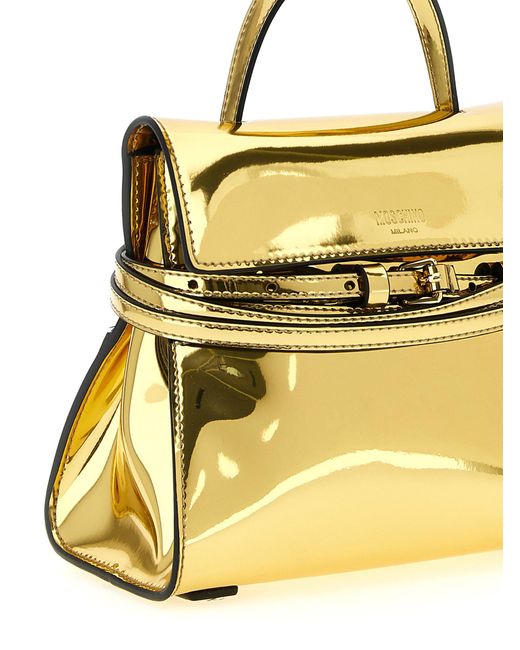 Moschino Metallic Tie Me Handbag