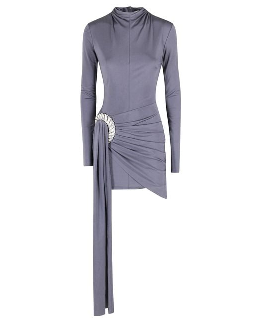 princess polly baby blue dress David Koma Embellished Tube Mini Dress