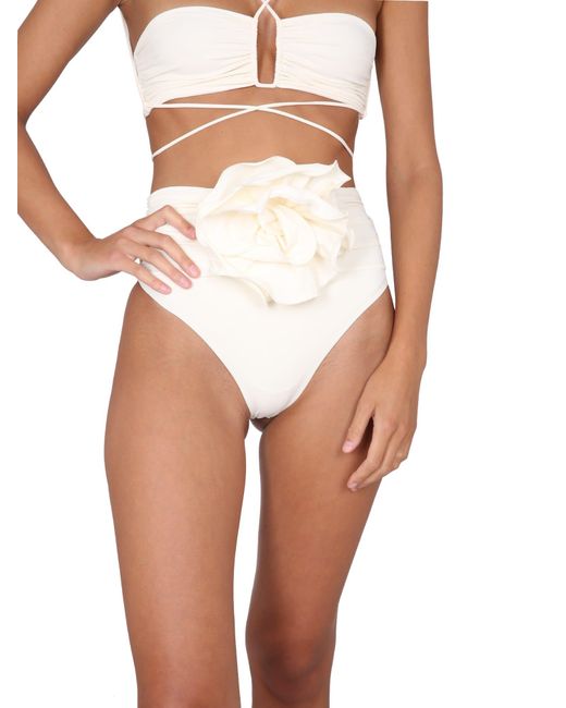 Magda Butrym White Top Bikini