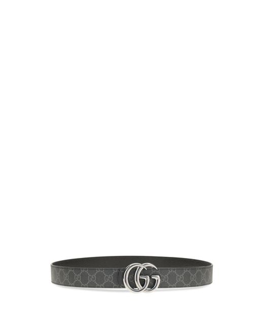 Gucci White Belt Gg Marmont Leather Calf for men