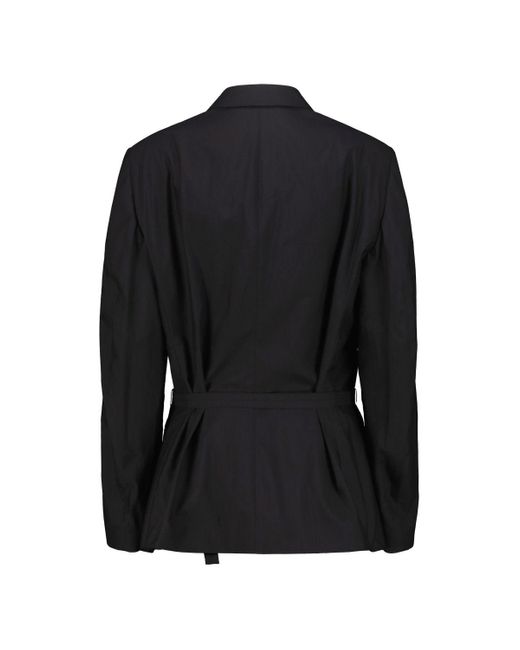 Lemaire Black Belted Light Tailored Jacket