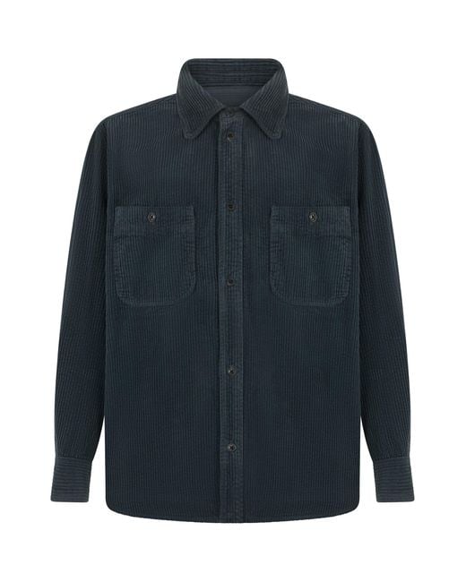 Isabel Marant Blue Cord Shirt Fabric for men