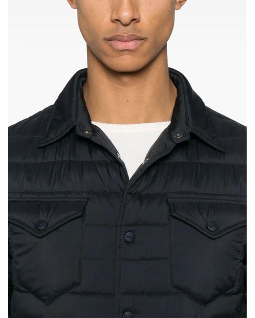 Herno Black Quilted Jacket for men