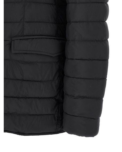 Herno Black Polyamide Full-Length Jacket Clothing for men