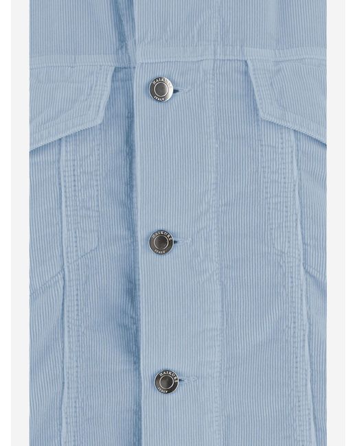 Haikure Blue Jacket Cotton Velvet