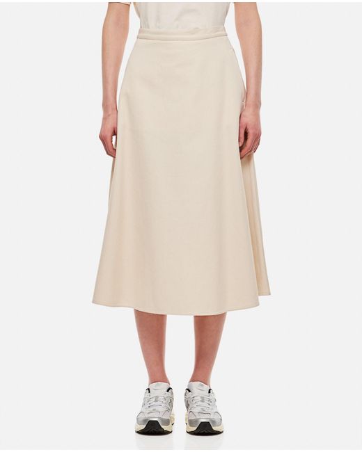 Moncler Natural Midi Skirt