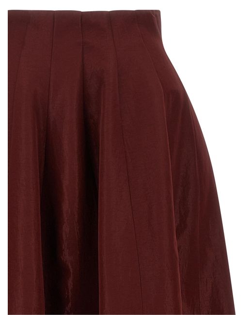 Alberta Ferretti Purple Triacetate Mini Skirt