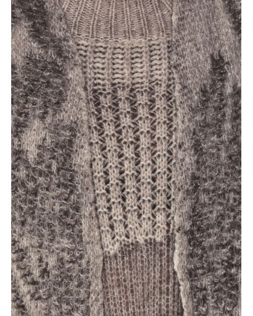 Avant Toi Gray Wool And Cashmere Long Cardigan