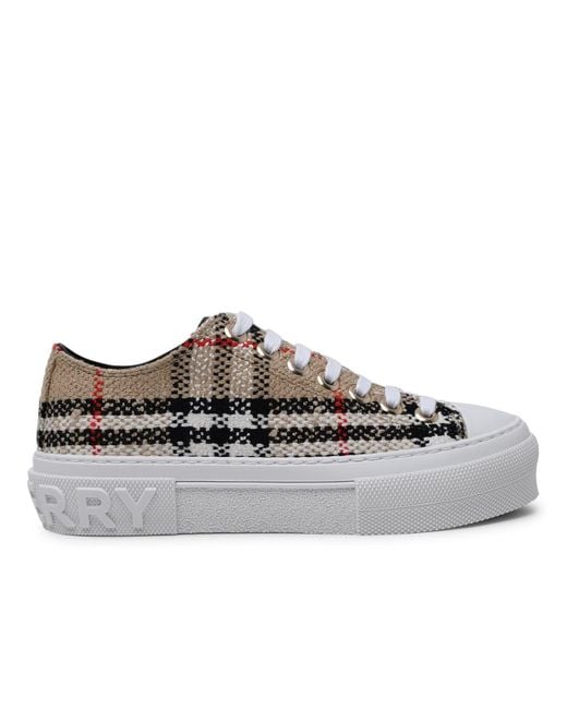 Burberry Brown Jack Cotton Blend Sneakers