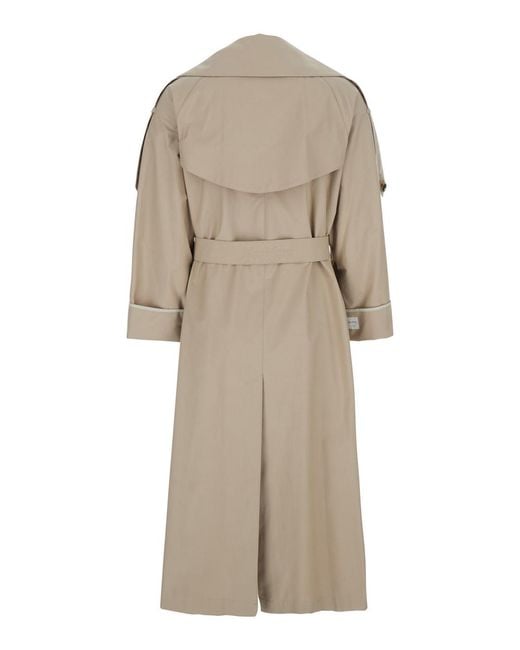 Max Mara Natural Trench Coat Cotton Blend
