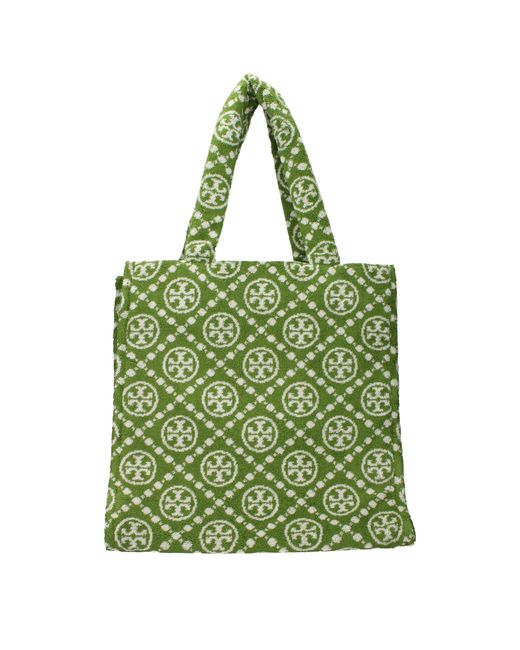 Tory Burch Green Shoulder Bags Sponge/Leaf