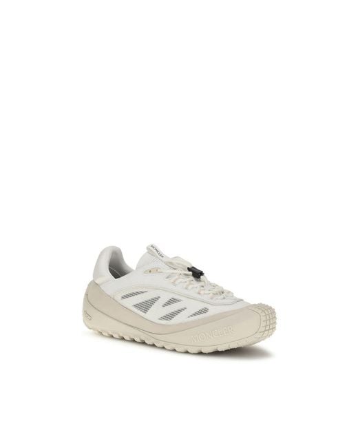 Moncler White Polyester Athletic Sneakers