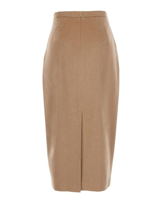 Max Mara Natural Skirt Tenuta Wool