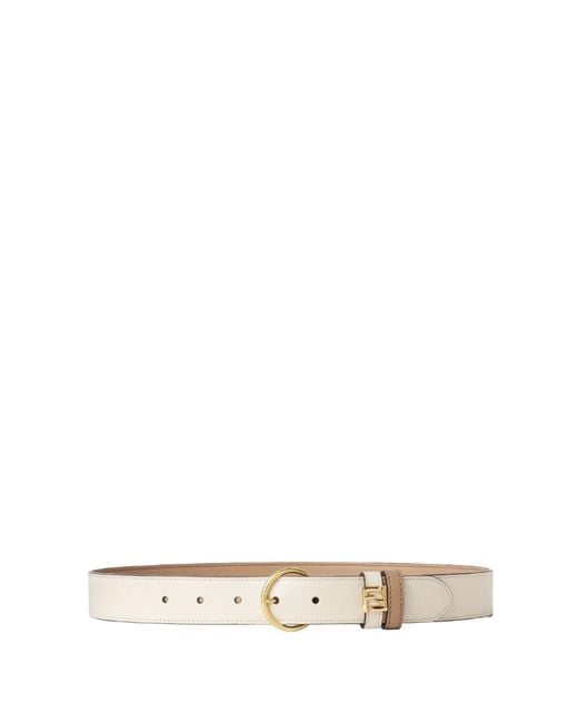 Fendi White Belts Calf Leather