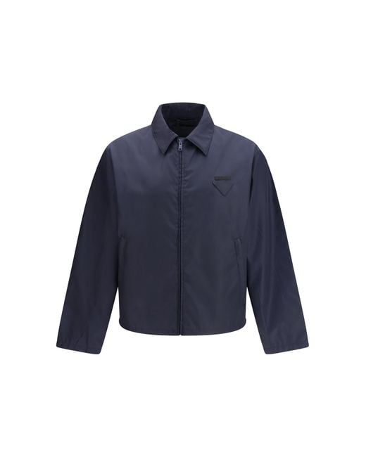 Prada Blue Re-Nylon Jacket Outer: Nylon; Inner: Cotton for men