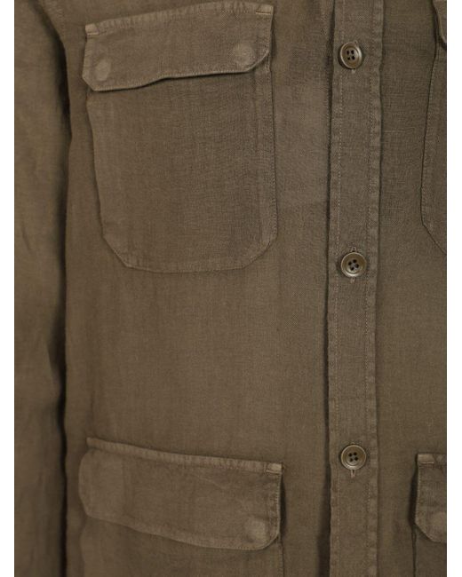 Herno Green Field Jacket-Style Overshirt for men