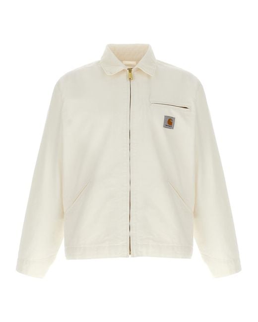 Carhartt White 'Og Detroit' Jacket for men