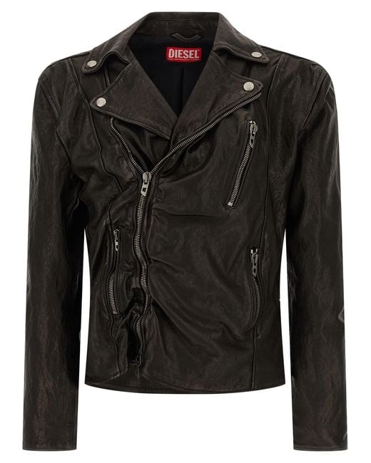 DIESEL Black 'L-Uncan' Jacket for men