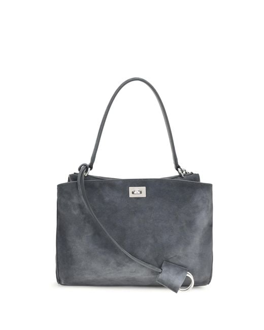 Balenciaga Gray Handbag Rodeo Calf Leather Shoulder Bags