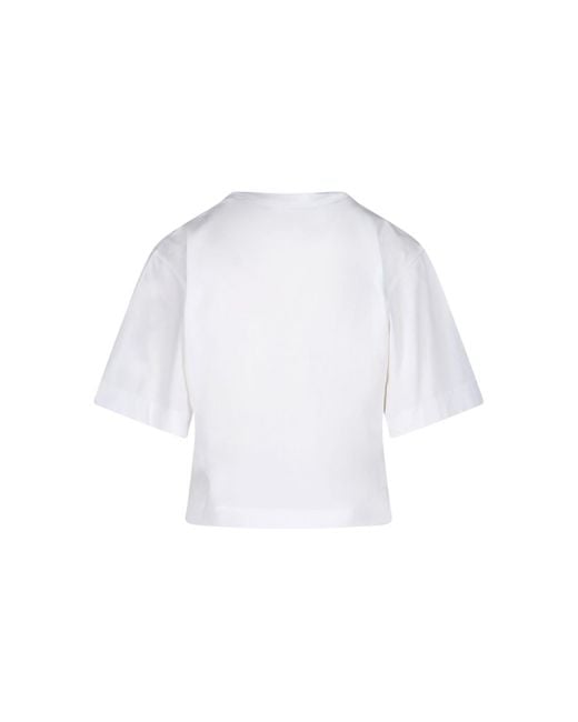 Off-White c/o Virgil Abloh White Logo Crop T-Shirt