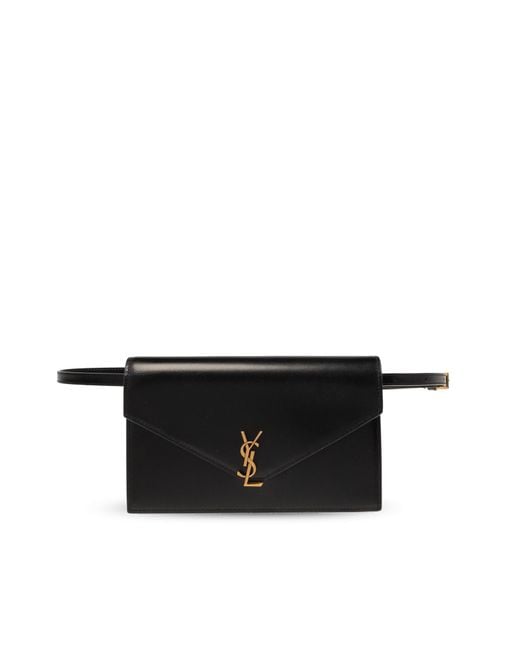 Saint Laurent Black Belt Bag 'Mini Envelope'