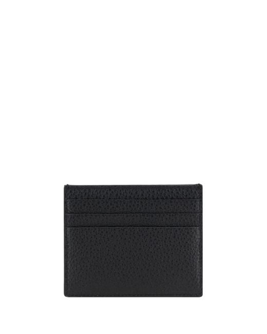 Prada Black Leather Card Holder for men