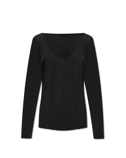 Fabiana Filippi Black Sweater With Long Sleeves