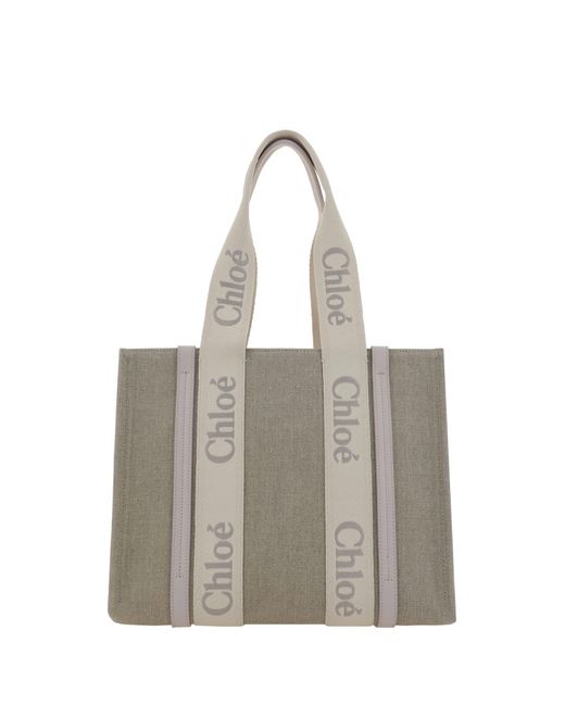 Chloé Gray Woody Handbag