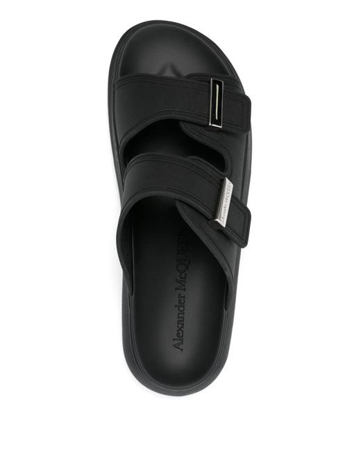 McQueen Black Flat Shoes for men