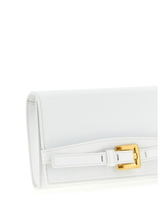 Balmain White 'Shuffle' Wallet Chain