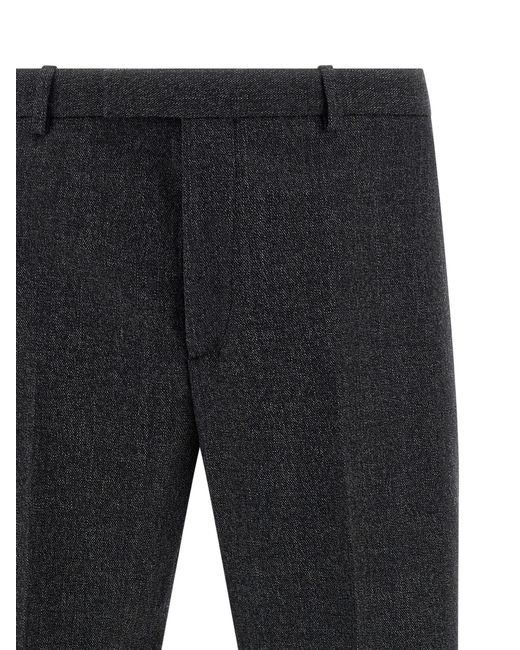 Gucci Black Mouliné Pants for men