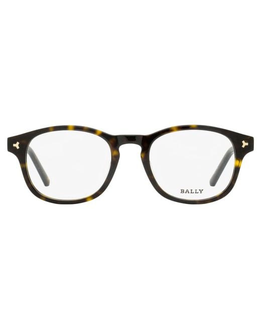 Bally Black Rectangular Eyeglasses By5019 052 50Mm Plastic (Acetate) for men