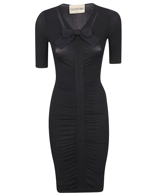 Valentino Garavani Black Abito Maglia