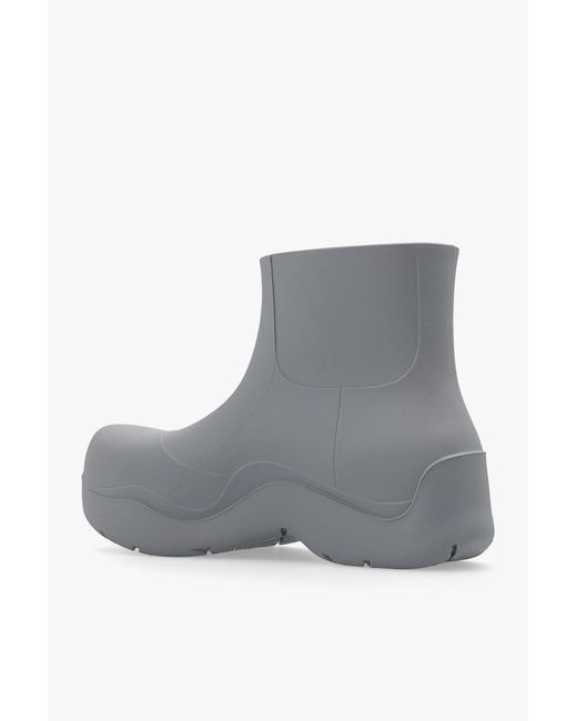 Bottega Veneta Gray Puddle Rain Boots for men