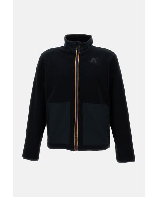 K-Way Men's Blue Bourg Polar Jacket