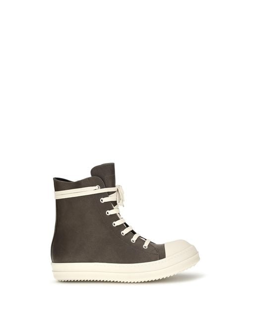 Rick Owens White Tower Sneaks Leather Sneakers for men