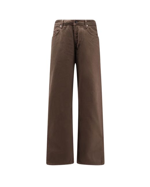 Stone Island Brown Loose Fit Denim Jeans