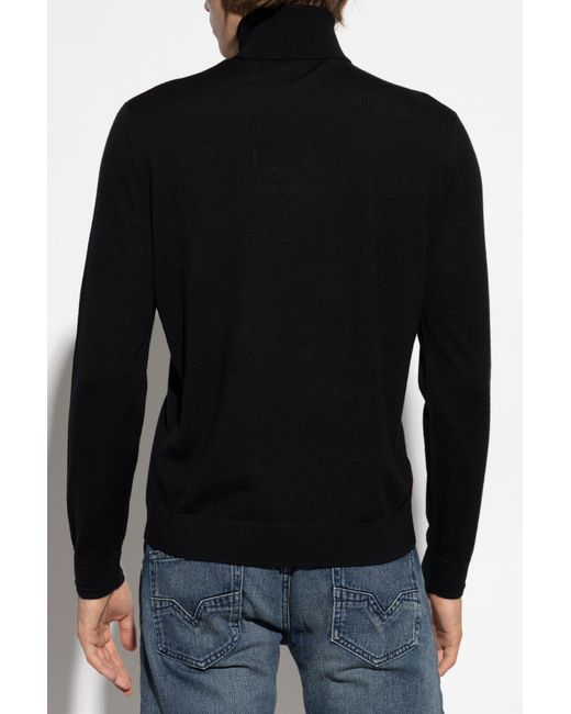 DIESEL Black Sweater K-Varta for men