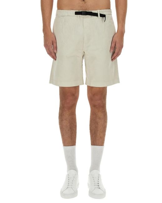 Woolrich Natural Cotton Bermuda Shorts for men