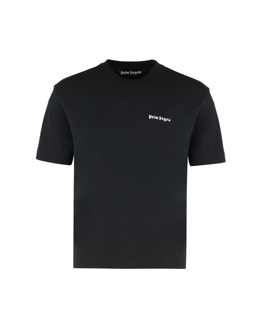 Palm Angels Black Set Of Cotton T-Shirts Three Colors for men