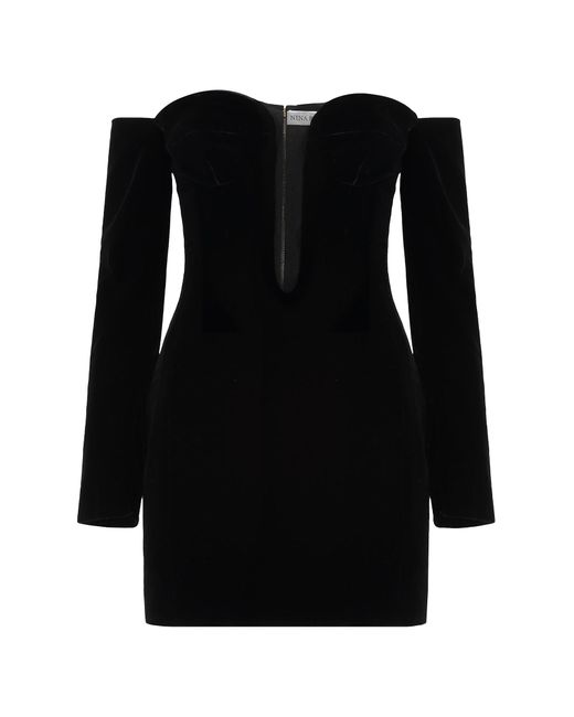 Nina Ricci Black Velvet Dress