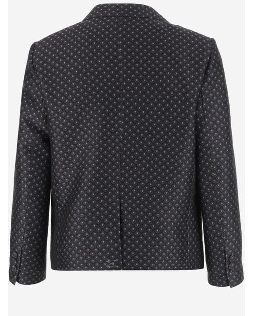 Dries Van Noten Black Wool-Blend Jacket