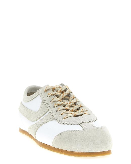 Dries Van Noten White Suede Sneakers