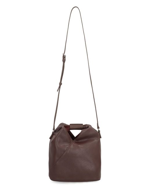 MM6 by Maison Margiela Brown Shoulder Bag Eco-Leather Polyurethane; Lining: Cotton